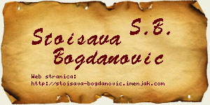Stoisava Bogdanović vizit kartica